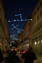 Torino, Italy-constellations at Christmas