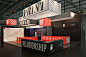 Flying Headline Trade Show Booth Design #tradeshow #exhibition design