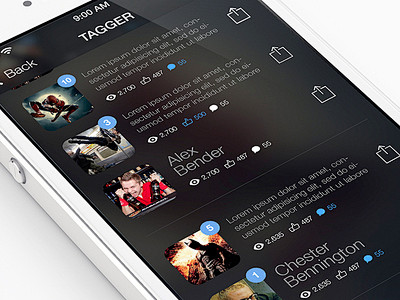 Tagger iOS7 redesign