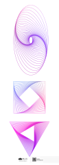 [美工云]Geometric-Vectors抽象几何图形_PNG：_素材-小物件现代 _ui素材/贴纸/png采下来 #率叶插件，让花瓣网更好用#