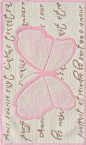 French Butterfly Rug: 