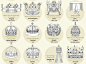 历史上100顶著名的皇家皇冠图鉴。 ​​​​