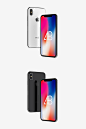 Floating iPhone X Mockup Vol.2 on Behance