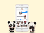 Panda Stickers : Meet Panda! Add more emotions to your text with Panda stickers by Aleksandr Pushai.