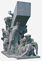 贫苦的人们雕塑高清素材 产品实物 建筑物 欧美方格 雕塑 免抠png 设计图片 免费下载