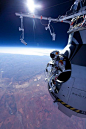 Oh ya know...just someone skydiving from space. - Imgur