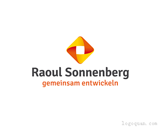 拉乌尔索南伯格logo设计 立体 菱形 ...