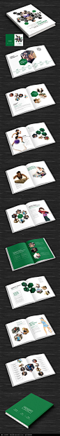 绿色大气健身画册AI素材下载_企业画册|宣传画册设计图片