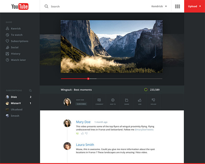 Youtube Redesign