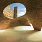 Vaulted brick pavilion in Barcelona