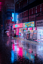 city dark japan lightroom night Photography  pink Street tokyo Urban