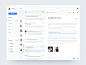 Mail client app app clean colors grid mail messages typography ui web