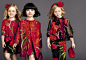 Dolce & Gabbana 2015春夏童装，萌化了的小花童们~