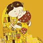 Japanese Pop Art and love for Gustav Klimt