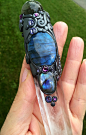 RESERVED FOR LORI - Luna Blue's Midnight Blue Labradorite & Quartz Crystal Wand