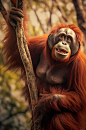AI数字艺术可爱猩猩动物摄影图片-众图网