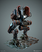 3D Walker Gear - TOAD, Robin Tran : A 3 weeks (half-time) project. Inspired by the D-walker from MGS5 The Phantom Pain. The idea was to create a mech with similiar characteristics from The Phantom Pain's D-Walker. A mech being able to take you from point 