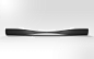 Soundbar Prava : This device is a wireless soundbar inspired in the shape of a harmonic sound wave. Elegance and simplicity, are the two main concepts in this lovely object.