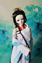 【群芳】bjd 3分 古装 女盘发-淘宝网