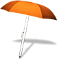 太阳伞和沙滩椅高精PNG图标 #采集大赛#