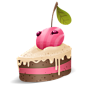 可爱的蛋糕PNG图标 #采集大赛#
