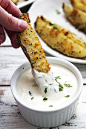 do-not-touch-my-food:

Baked Garlic Parmesan Potato Wedges