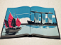 American Express -  Singapore icon landscape travel app travel illustration