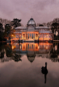 Dusk, Crystal Palace, Madrid, Spain
photo via victoria