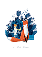 《小王子与狐狸》插画
