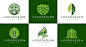温室绿色植物叶子标志logo矢量图设计素材