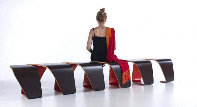DNA螺旋概念长椅设计 - 设计吐槽 -...
