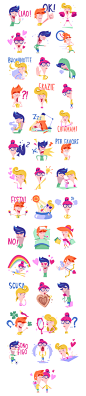 Gli amiconi - Line stickers on Behance