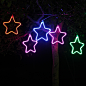 led五角星装饰灯新年户外防水挂树上的彩灯春节室外过年雪花灯-淘宝网