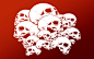 skull white danger bones picture and wallpaper