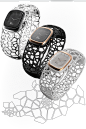 LICHEN - exosqueleton watch : This new personal project is a concept of ladies watch with an hand-wound mechanical movement. The voronoi structure allows this watch organic and sculptural, like a coral, making it a real luxury jewel. Copper polished and h