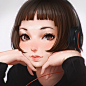 ArtStation - Headphones, Ilya Kuvshinov