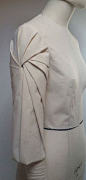 Innovative Pattern Cutting -  spiral pleated sleeve detail; fabric manipulation; draping; creative sewing // Shingo Sato