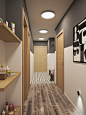 Small apartment in Moscow : Design project of two-bedroom apartment for a young family of 4 people.