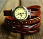 Vintage Style Chocolate Leather Bracelet  Wrap by braceletcool, $15.98