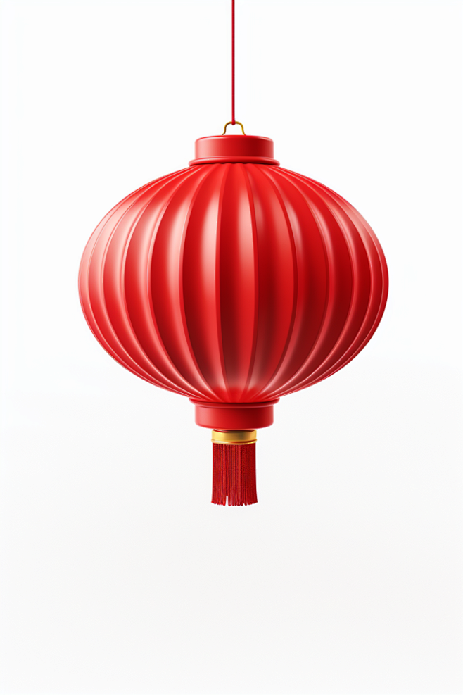 中式灯笼新年春节立体福袋元素模型图片