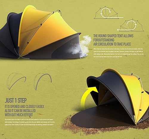 Hardy Wu设计的快速安装折叠帐篷 ...