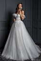 victoria soprano 2020 bridal off the shoulder sweetheart necklne heavily embellished bodice romantic ball gown a  line wedding dress mid back chapel train (6) mv