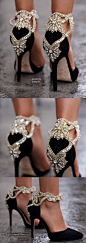 Women’s Fashion High Heels :    Aminah Abdul Jillil crystal pumps 2015