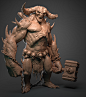 Hephasto the Armorer from diablo, Mohammed Anuz : Wip of Hephasto the Armorer from diablo. Concept by one of my favorite artist JEAN-BAPTISTE MONGE. 
I did this as an assignment in Gio's class which I did from Mold3d