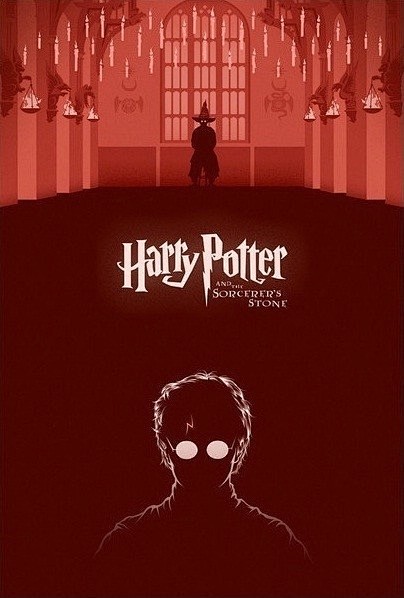 《哈利·波特》8部电影的插画海报
