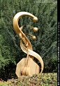 雕塑 现代雕塑 琴 乐器 音乐