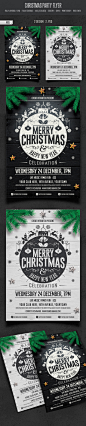 Christmas Party Flyer  : Fully layered PSDFully editable4×6 (.25” bleed) 300dpiCMYK Print Ready