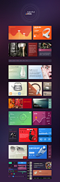 Colorful Tiles UI kit - Free psd : Colorful Tiles