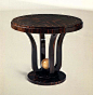 TABLE DESIGN 504T MACASSAR EBONY PEARL & ONYX