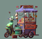 Street Food, Oleg Tikounov : Modo + Zbrush -> Substance<br/>28.3k faces<br/>Original concept by Alexander Pushai (<a class="text-meta meta-link" rel="nofollow" href="https://www.behance.net/pushaiart)" title